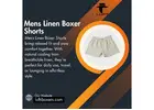 Mens Linen Boxer Shorts for Cool Comfort and Effortless Style