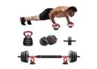 What kind of training can you do with the barbell set?
