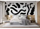 art deco black and white wallpaper