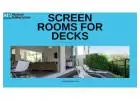 screen rooms for decks