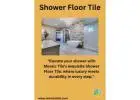 Luxurious Shower Floor Tile Collection by Mosaic Tile