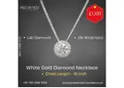 Buy Elegant 18k White Gold Diamond Necklace Online