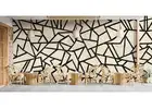 Unique Geometric Pattern Wall Mural – Artistic Home Makeover