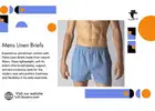 Experience Breathable Luxury with Mens Linen Briefs