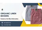 Organic Linen Boxers – Eco-Friendly Comfort with Breathable Style