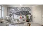 Monochrome Forest Pink Flamingo Wallpaper Murals