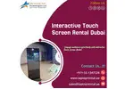How Can Infrared Touch Screen Hire UAE Improve Event Flow?