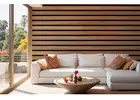 Brown Horizontal Stripes Wood Wallpaper