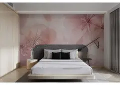 pink floral wallpaper for walls