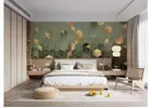 Green Geometric hexagonal Wallpaper Mural