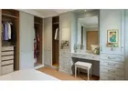 Stylish Sliding Wardrobes with Built-In Dressing Table
