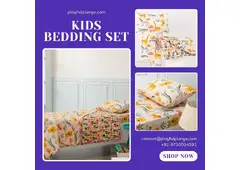 Kids Bedding Set – Bedsheet, Pillow Cover & Reversible Quilt Kids Bedding Set – Bedsheet, Pillow Cover & Reversible Quilt