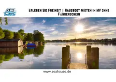 Erleben Sie Freiheit | Hausboot mieten in MV ohne Führerschein