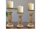 Buy Wooden Candle Holder for Dining Table Styling – Elegant & Affordable| Perilla Home