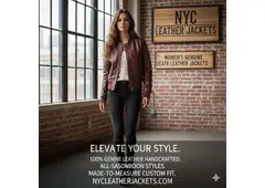 Get Women's Genuine Leather Jackets from NYC Leather Jackets