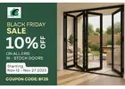 Black Friday 10% Off Eris Home In-Stock Bifold Doors