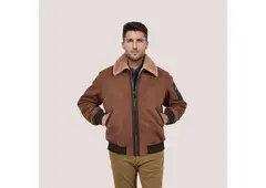 Winter Luxurious Brown Shearling Jacket