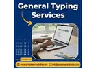 Outsource General Typing Services in India