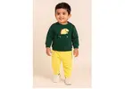 Dinosaur Pocket Sweatshirt & Jogger Set for Boys – Winter Wear