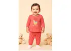 Be Free Coral Cotton Set for Baby Girls – Cozy Winter Wear