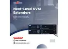 Save space and expenses for data centers using our remote KVM Extender over IP