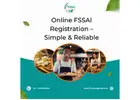 Online FSSAI Registration – Simple & Reliable