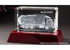 Luxury Crystal Awards with Engraving for Business Honors