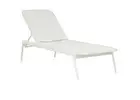 Luxury White Poolside Sunbed for Modern Outdoor Spaces