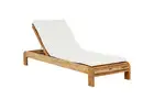 Premium White Teak Sunbed for Luxury Outdoor Relaxation