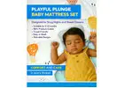 Playful Plunge Baby Mattress Set – 100% Cotton