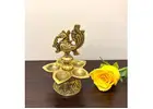 Buy Authentic Handcrafted Brass Diyas Online at Yathashilpam