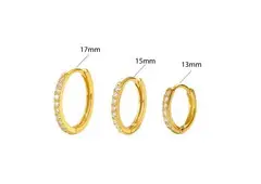 Top 18k Gold Hoop Earrings Manufacture in USA