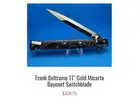 Buy handmade Frank Beltrame knives with mounted dual-finger or floating guards