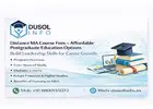Distance MA Course Fees – Affordable Postgraduate Education Options