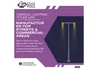Conical Lighting Poles UAE Manufacturer for Streets & Commercial Areas