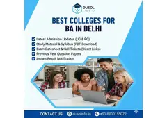 Best Collages For BA In Delhi