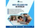 Best Collages For BA In Delhi