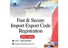 Fast & Secure Import Export Code Registration