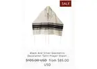 Elevate Your Prayer Experience with a Sophisticated Black Tallit from Galilee Silks!
