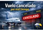 vuelo cancelado por mal tiempo