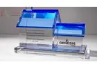 Elegant Custom Crystal Trophy for Awards and Recognition