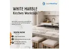 White Marble Kitchen Worktops in London | +44 020 83685555 | DialAWorkTop