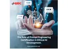 The Role of Prompt Engineering Certification in Ethical AI Development.