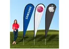 Teardrop Banners: Sleek and Wind-Resistant Displays for Outdoor and Indoor Advertising