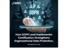 How GDPR Lead Implementer Certification Strengthens Organizational Data Protection.